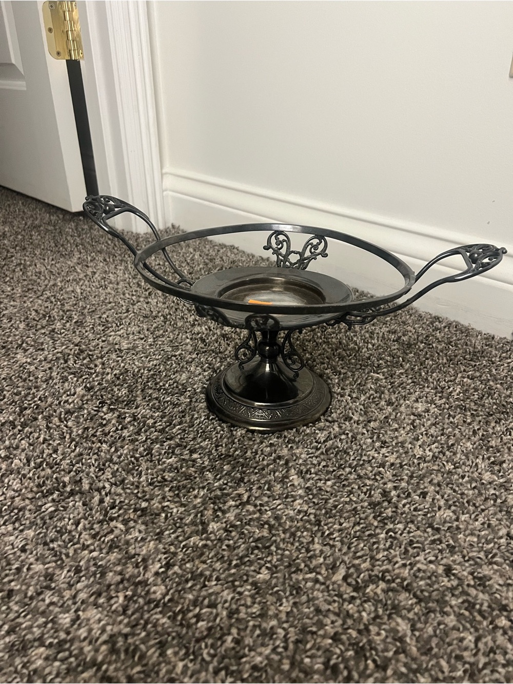 Antique-Style Decorative Centerpiece Tazza in Dark Bronze